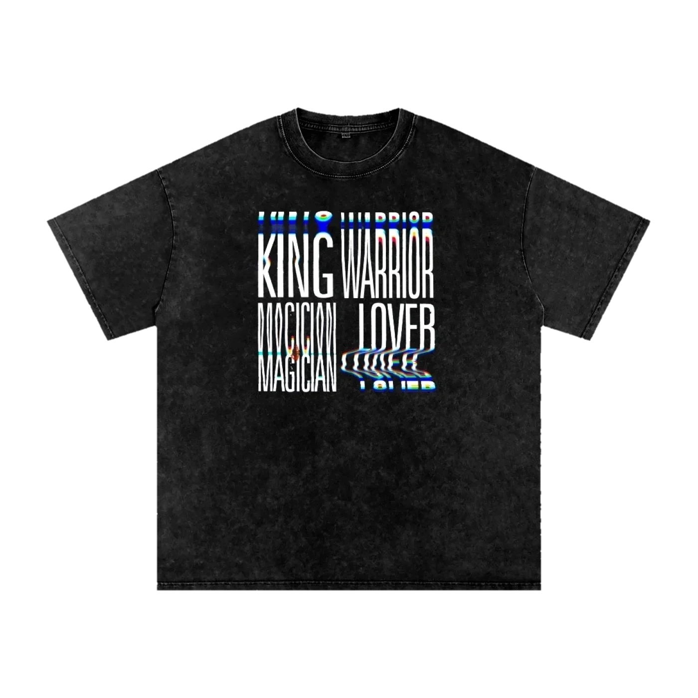 King Warrior Magician Lover Tee – Black, front