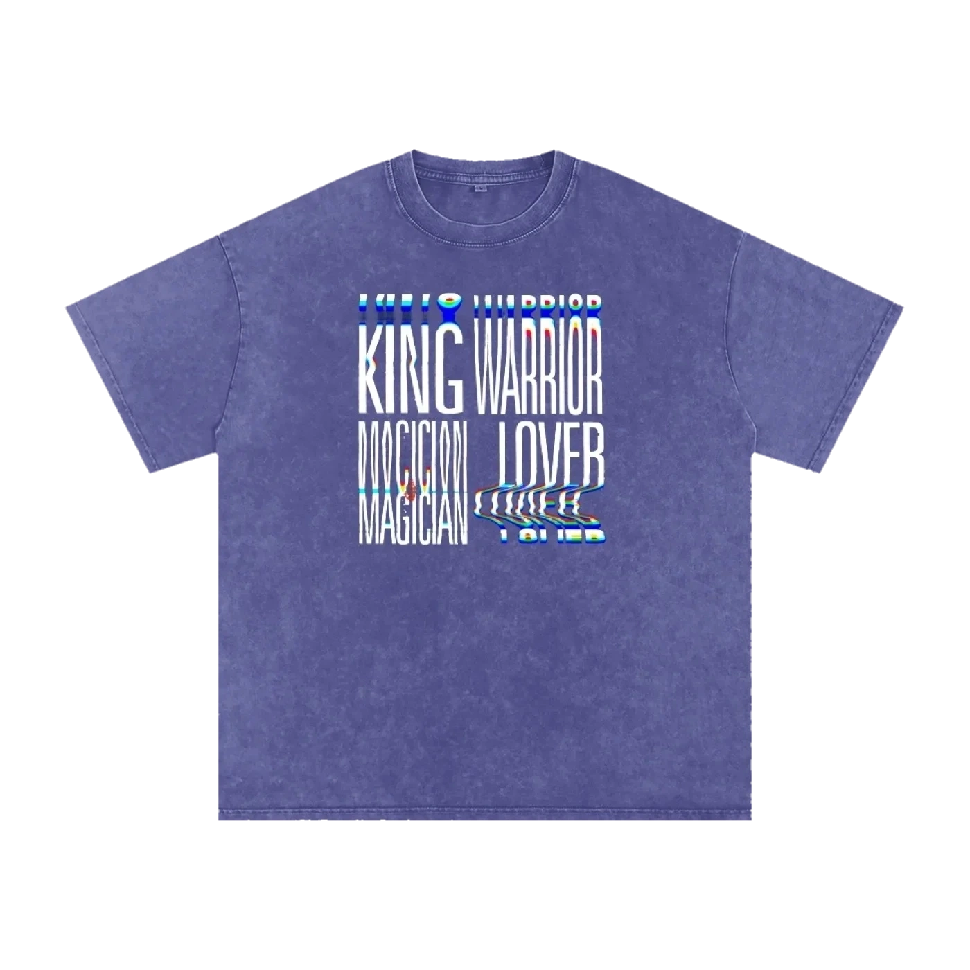 King Warrior Magician Lover Tee – Purple Haze, front